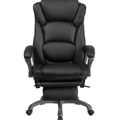 Flash Furniture Martin Ergonomic LeatherSoft Swivel High Back Executive Reclining Office Chair, Black (BT90279H)