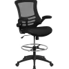 Flash Furniture Mid-Back Design Mesh Task Chair, Black (BL-X-5M-D-GG)