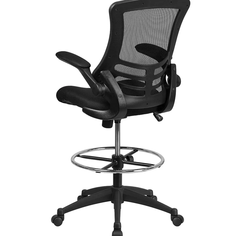 Flash Furniture Mid-Back Design Mesh Task Chair, Black (BL-X-5M-D-GG)