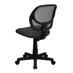 Flash Furniture Neri Armless Ergonomic Mesh Swivel Low Back Task Office Chair, Gray (WA3074GY)