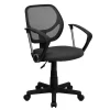 Flash Furniture Neri Ergonomic Mesh Swivel Low Back Task Office Chair, Gray (WA3074GYARM)