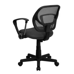 Flash Furniture Neri Ergonomic Mesh Swivel Low Back Task Office Chair, Gray (WA3074GYARM)