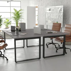 Flash Furniture Redmond 72"W x 36"D Conference Table, Laminate, Gray Oak (MTM7236LTGRYUBF)