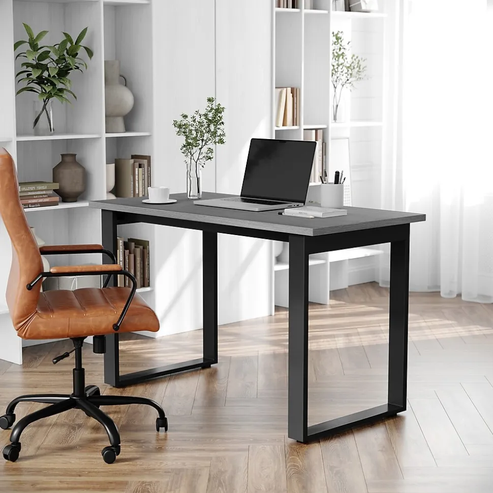 Flash Furniture Redmond 48"W x 24"D Conference Table, Laminate, Gray Oak (MTM4824LTGRYUBF)