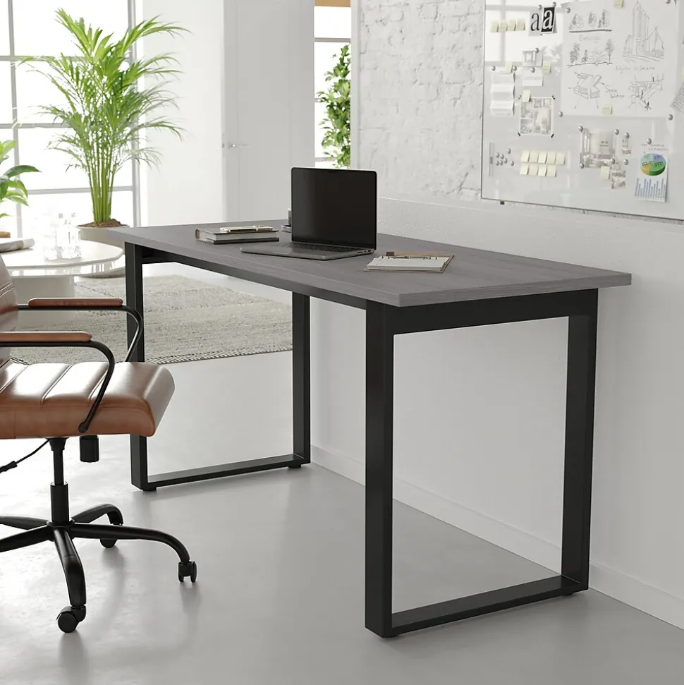 Flash Furniture Redmond 60"W x 24"D Conference Table, Laminate, Gray Oak (MTM6024LTGRYUBF)