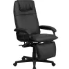 Flash Furniture Robert Ergonomic LeatherSoft Swivel High Back Executive Reclining Office Chair, Black (BT70172BK)