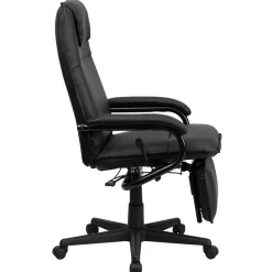 Flash Furniture Robert Ergonomic LeatherSoft Swivel High Back Executive Reclining Office Chair, Black (BT70172BK)