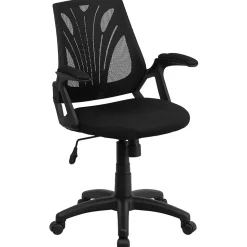 Flash Furniture Sam Ergonomic Mesh Swivel Mid-Back Task Office Chair, Black (GOWY82)