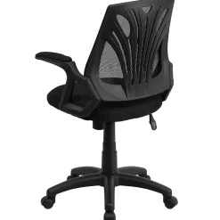 Flash Furniture Sam Ergonomic Mesh Swivel Mid-Back Task Office Chair, Black (GOWY82)