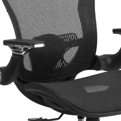 Flash Furniture Sam Ergonomic Mesh Swivel Mid-Back Executive Office Chair, Transparent Black (GOWY87)