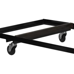 Flash Furniture Steel Folding Table Dolly For Rectangular Folding Tables, Black