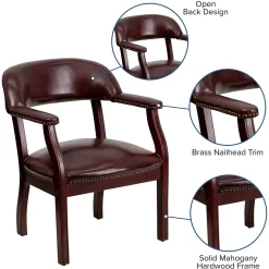 Flash Furniture Vinyl Conference Chair, Oxblood (BZ105OXBLD)