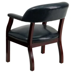 Flash Furniture Vinyl Mid Back Luxurious Conference Chair, Navy