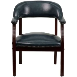 Flash Furniture Vinyl Mid Back Luxurious Conference Chair, Navy