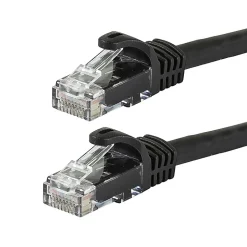 FLEXboot Series Cat5e 24AWG UTP Ethernet Network Patch Cable, 3ft Black