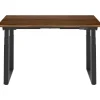 FlexiSpot E7Q 60"W Electric Adjustable Standing Desk, Black Walnut/Black (E7QB6030-BW)