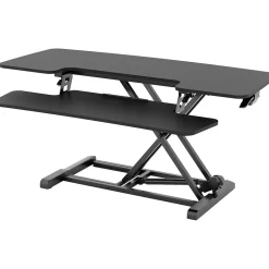 FlexiSpot M7 Series 42"W Manual Rectangular Adjustable Standing Desk Converter, Black (M7-E-42B)