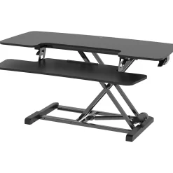 FlexiSpot M7 Series 40"W Manual Rectangular Adjustable Standing Desk Converter, Black (M7-E-40B)