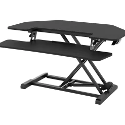FlexiSpot M7 Series 36"W Manual Adjustable Standing Desk Converter, Black (M7-E-36C)
