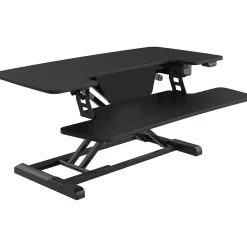 FlexiSpot 40"W Electric Adjustable Standing Desk Converter, Black (EM7L)