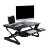 FlexiSpot 35"W Manual Sit-Stand Desk Converter, Black (M2B)