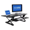 FlexiSpot 47"W Manual Sit-Stand Desk Converter, Black (M3B)