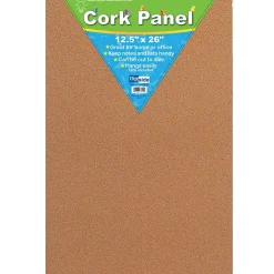 Flipside 12 1/2" x 26" Cork Panel, 2/Bundle (FLP37012)