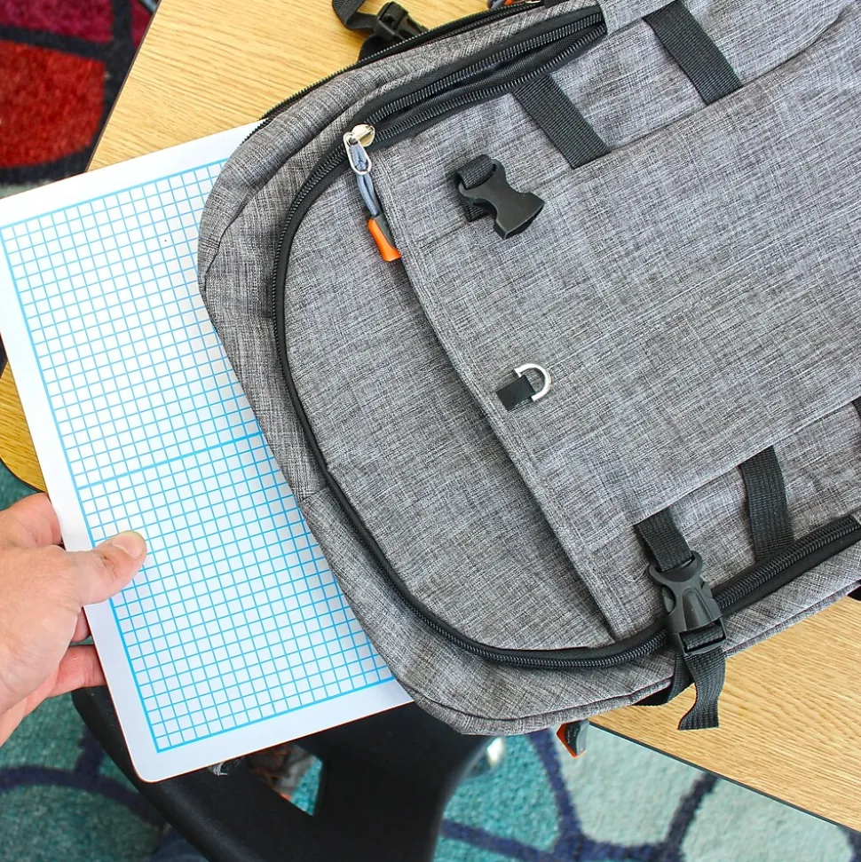 Flipside Dry Erase Base Ten Grid Boards, 12/Pack (11261)