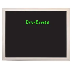 Flipside Dry-Erase Blackboard, Wood Frame, 18" x 24" (17920)