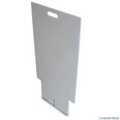 Flipside Dry-Erase Marquee Easel, 35.5", White Corrugated Plastic (31276)