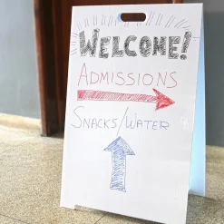 Flipside Dry-Erase Marquee Easel, 35.5