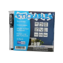 Flipside Dry-Erase Sticky Note, 5" x 5", Dozen (91155)