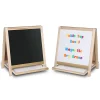 Flipside Dry-Erase Two-Sided Easel, Wood Frame, 19.5" x 18" (17406)