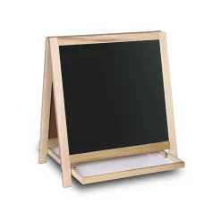 Flipside Dry-Erase Two-Sided Easel, Wood Frame, 19.5" x 18" (17406)
