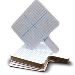 Flipside Graphing Paddles Dry Erase Whiteboard, 7.75" x 10", 12/Pack (FLP18124)