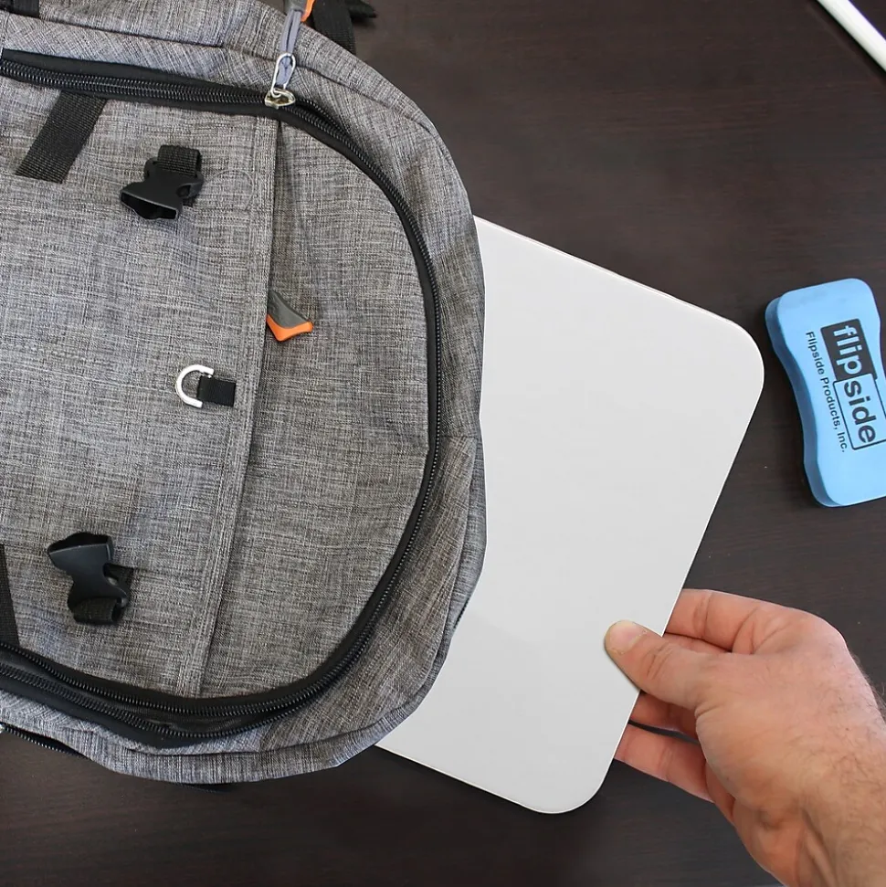 Flipside Magnetic Dry-Erase Whiteboard Set, 9" x 12", 12/Pack (31004)