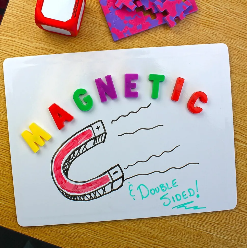 Flipside Magnetic Dry-Erase Whiteboard Set, 9" x 12", 12/Pack (31004)