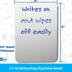 Flipside Mobile Dry-Erase Whiteboard, 9