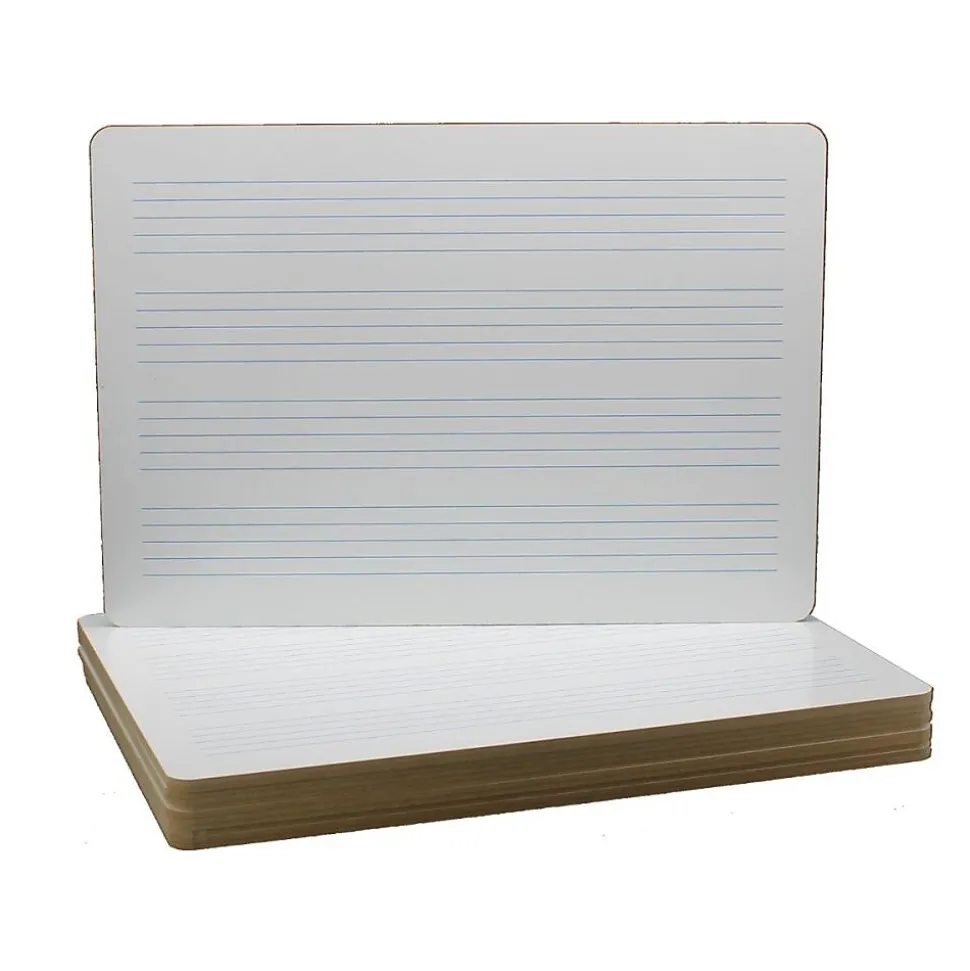 Flipside Music Staff Dry-Erase Mobile Whiteboard, 11" x 16", 12/Pack (11267)