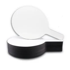 Flipside Oval Answer Paddle Class Pack Dry-Erase Whiteboard, 7" x 12", 12/Pack (FLP12032)