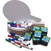 Flipside Oval Dry-Erase Answer Paddles, Pens, and Erasers Class Pack, 36/Set (19232)