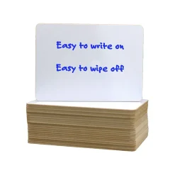 Flipside 24-Piece White Dry-Erase Board Set, Mobile, 9.5" x 12", Multi-Grade (12064)