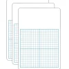 Flipside Products 1/2" Graph w/Work Space Melamine Dry-Erase Whiteboard, 11" x 16", Pack of 3 (FLP11162-3)