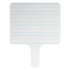 Flipside Products Two-sided Rectangular, Lined/Blank Dry Erase Writing Paddle, 7.75" x 10", Pack of 6 (FLP18002-6)