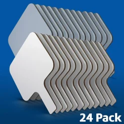 Flipside Rectangular Dry-Erase Writing Paddle, 24/Set (10040)