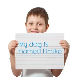 Flipside Ruled Double-Sided Dry-Erase Whiteboard, 9