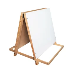 Flipside Tabletop Easel, 18.5", White/Green/Wood, Assorted Materials (17305)