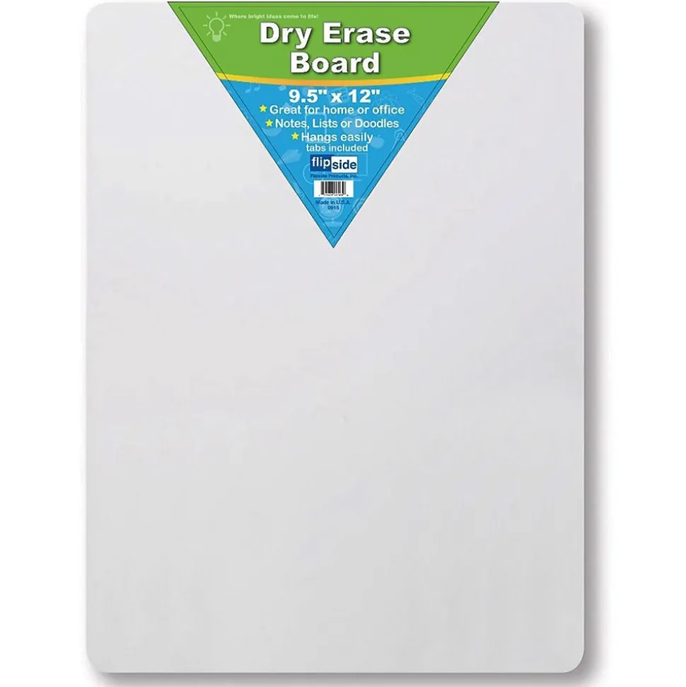 Flipside Total Erase Dry-Erase Whiteboard, 0.79' x 1', 4/Pack (FLP10065)
