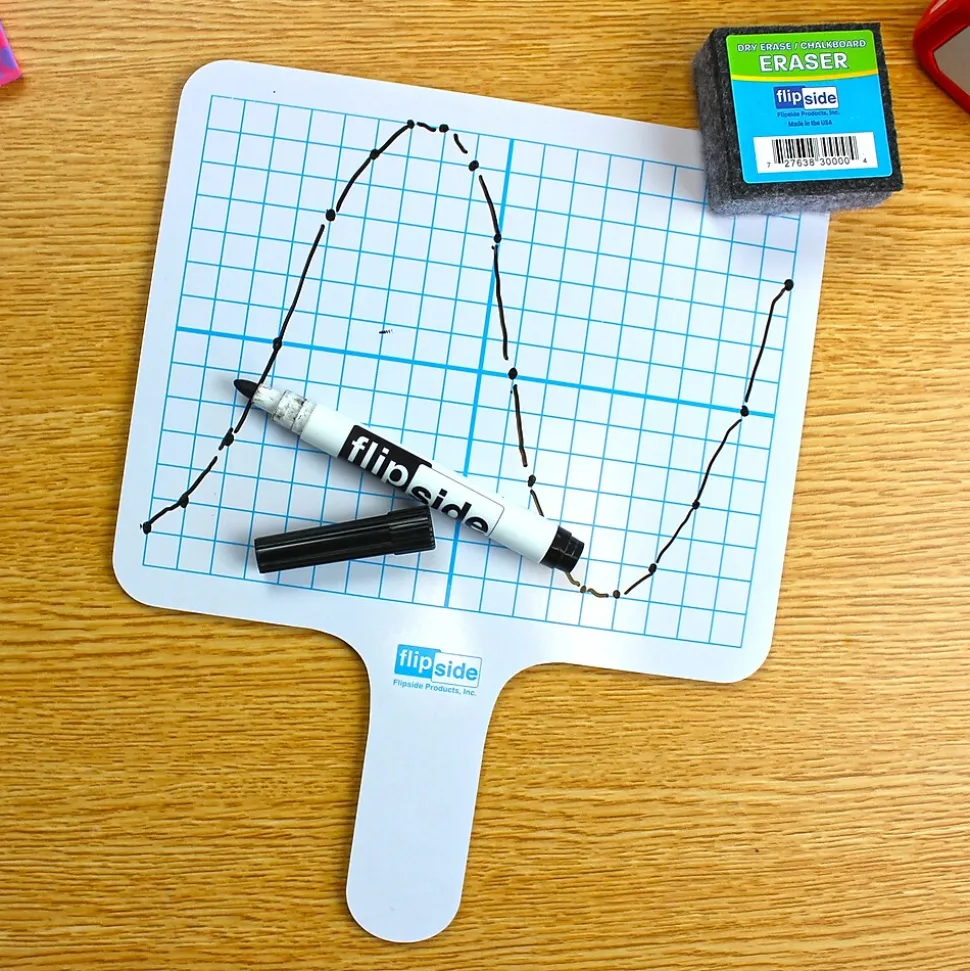 Flipside Two Sided Rectangular Dry Erase Whiteboard Set, 7.75" x 10", 12/Set (FLP18125)