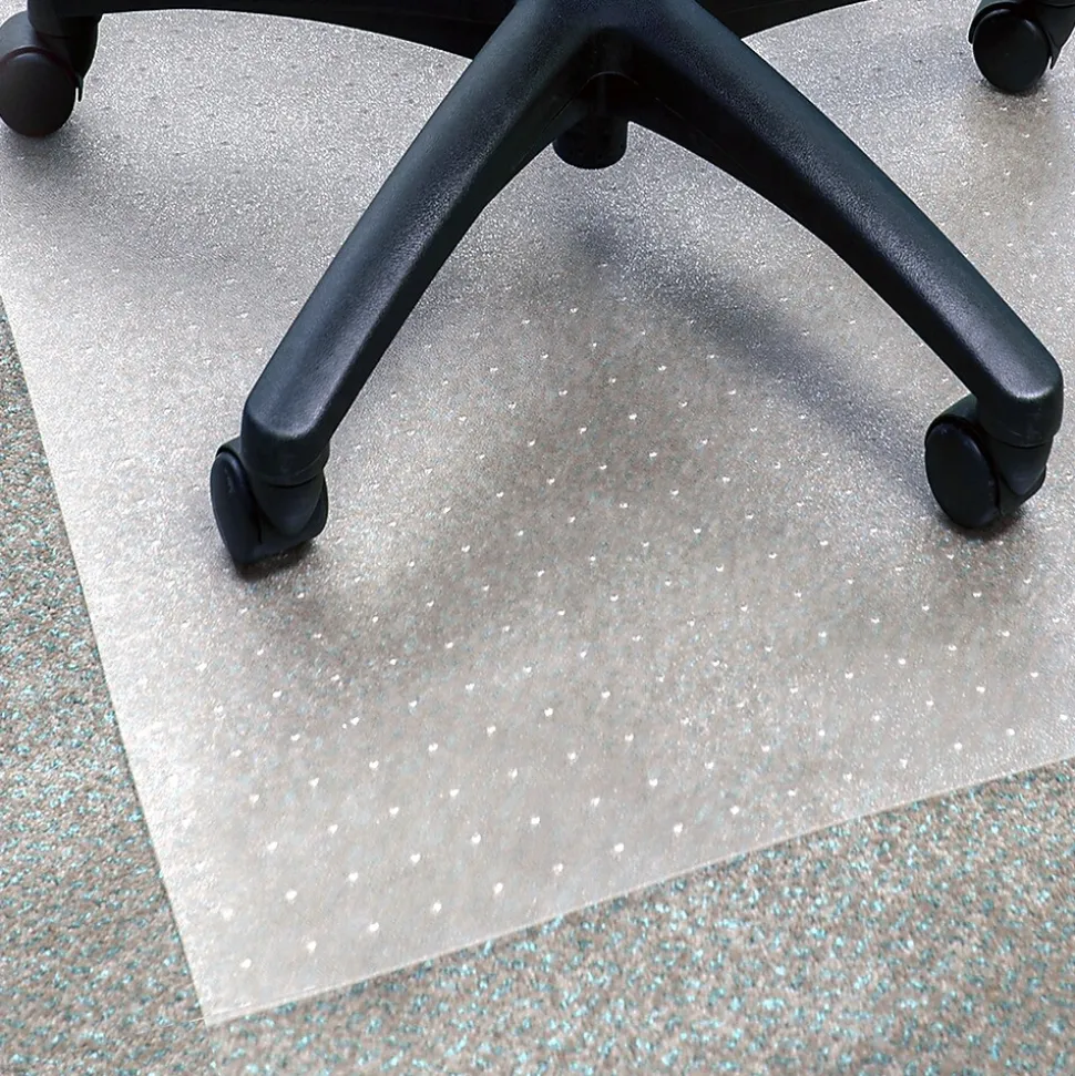 Floortex Advantagemat Carpet Chair Mat, 48" x 118", Designed for Low-Pile Carpet, Clear PVC (FR1130025EV)